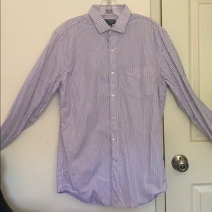 J. Crew Dress Shirt - Purple/White Striped